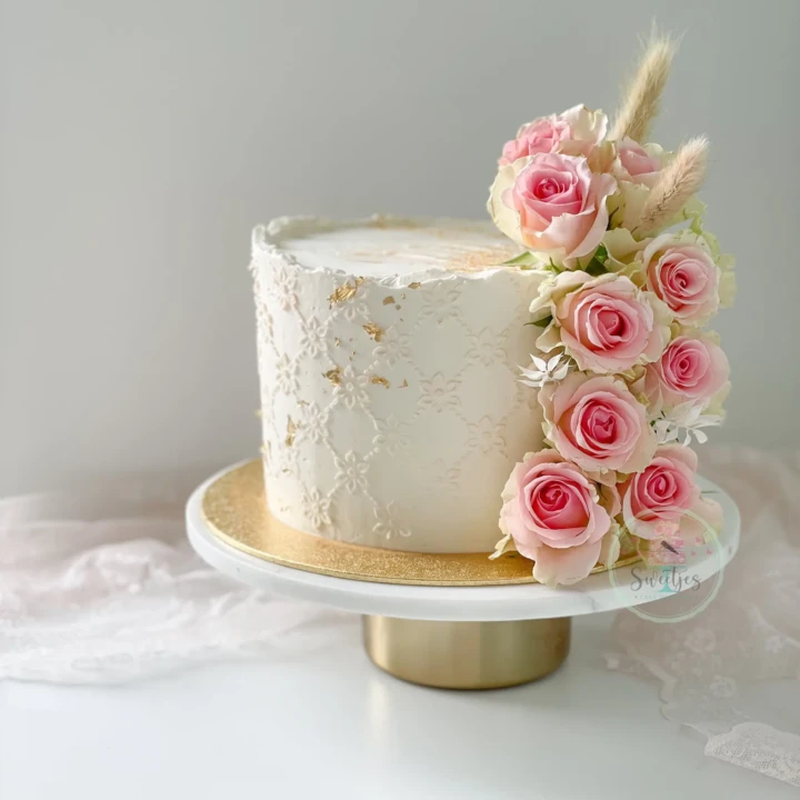 Bruidstaart Rozen Taart Bloemen Taart Bruid 2 Bruidstaart Rozen Taart Bloemen Taart Bruid